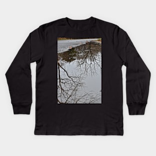 Mud Puddle Reflection Kids Long Sleeve T-Shirt